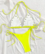 Grommet Triangle Bikini Set - Image 12