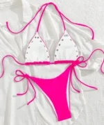 Grommet Triangle Bikini Set - Image 10