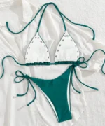 Grommet Triangle Bikini Set - Image 8