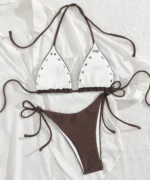 Grommet Triangle Bikini Set - Image 6
