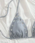 Grommet Triangle Bikini Set - Image 4