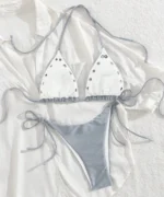Grommet Triangle Bikini Set - Image 3