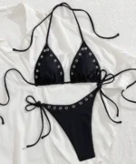 Grommet Triangle Bikini Set - Image 2