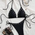 Grommet Triangle Bikini Set