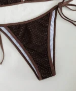 Knit Triangle Bikini Set - Image 7