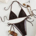 Knit Triangle Bikini Set