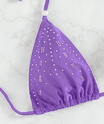 Lace-Up Triangle Bikini Set - Image 19