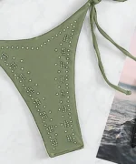 Lace-Up Triangle Bikini Set - Image 5