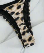 Leopard Print Triangle Bikini Set - Image 7
