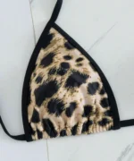 Leopard Print Triangle Bikini Set - Image 6