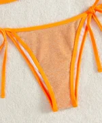 Metallic Contrast Bikini Set - Image 7