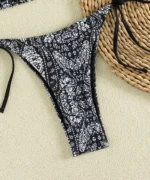 Paisley Tie-Side Bikini Set - Image 7