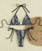Paisley Tie-Side Bikini Set - Image 5