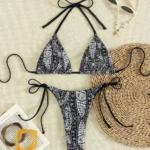 Paisley Tie-Side Bikini Set