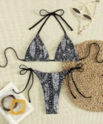 Paisley Tie-Side Bikini Set