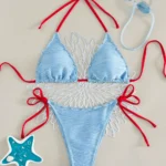 Pearl Trim Bikini Set