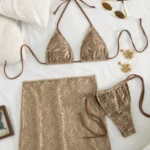 Printed 3-Piece Bikini Set