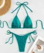 Rhinestone Triangle Bikini Set - Image 18