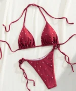 Rhinestone Triangle Bikini Set - Image 16