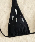 Rhinestone Triangle Tie Bikini Set - Image 4