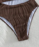Ribbed Cutout One-Piece Swimsuit - Image 7