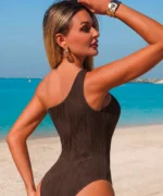 Ribbed Cutout One-Piece Swimsuit - Image 4