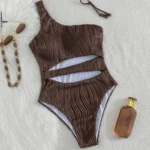 Ribbed Cutout One-Piece Swimsuit