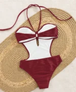 Ribbed Cutout One-Piece Swimsuit - Image 6