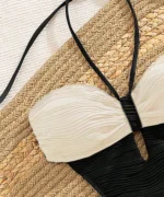 Ribbed Cutout One-Piece Swimsuit - Image 3