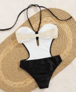 Ribbed Cutout One-Piece Swimsuit - Image 2
