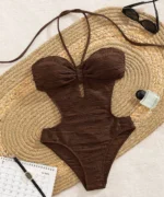 Ribbed Cutout One-Piece Swimsuit - Image 7