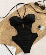 Ribbed Cutout One-Piece Swimsuit - Image 15