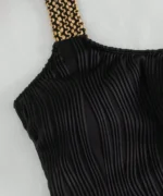 Ribbed One-Shoulder Cutout Swimsuit - Image 4