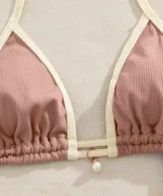 Ribbed Trim Bikini Set - Image 16