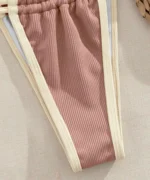 Ribbed Trim Bikini Set - Image 15
