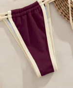 Ribbed Trim Bikini Set - Image 13