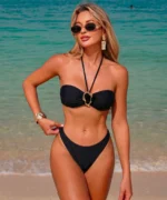 Ring Detail Bandeau Bikini Set - Image 6