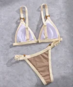 Ring Detail Triangle Bikini Set - Image 25