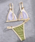 Ring Detail Triangle Bikini Set - Image 22