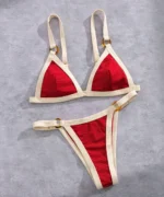 Ring Detail Triangle Bikini Set - Image 20