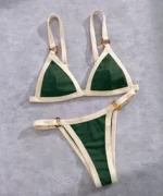 Ring Detail Triangle Bikini Set - Image 13