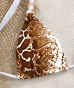 Snake Print Chain Bikini Set - Image 13