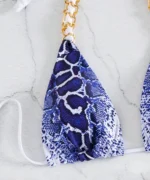 Snake Print Chain Bikini Set - Image 5