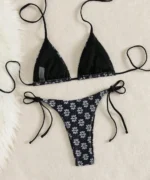 Summer Beach Set: Floral Bikini + Straw Tote - Image 6
