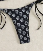 Summer Beach Set: Floral Bikini + Straw Tote - Image 8